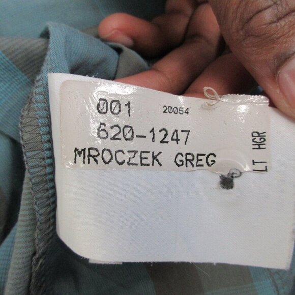 Arcteryx Men's Peakline Plaid Shirt Blue Grey Button Hiking Outdoor Casual 154 - Picture 6 of 12